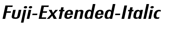 Fuji Extended Italic.ttf