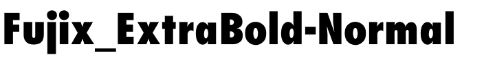 Fujix_ExtraBold-Normal Regular.ttf