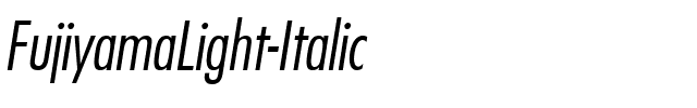 FujiyamaLight Italic.ttf