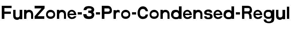 FunZone 3 Pro Condensed Normal.ttf