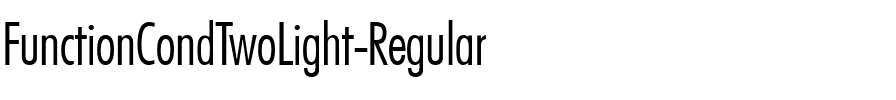 FunctionCondTwoLight Regular.ttf