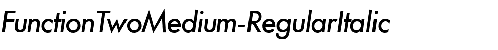 FunctionTwoMedium RegularItalic.ttf