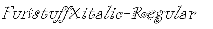 FunstuffXitalic Regular.ttf