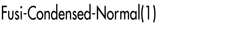 Fusi-Condensed Normal.ttf