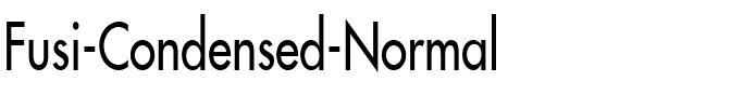 Fusi Condensed Normal.ttf