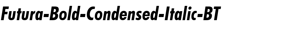 Futura BdCn BT Bold Italic.ttf