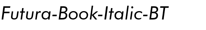 Futura Bk BT Book Italic.ttf