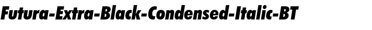 Futura XBlkCnIt BT Extra Black Italic.ttf