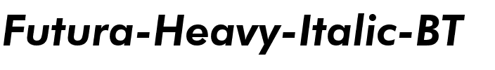 Futura Hv BT Heavy Italic.ttf
