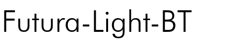 Futura Lt BT Light.ttf