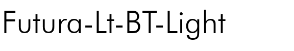 Futura Lt BT Light.ttf