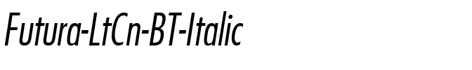 Futura LtCn BT Italic.ttf