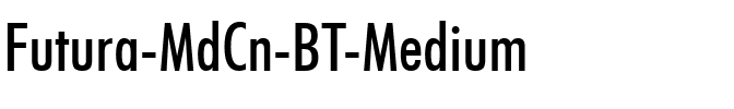 Futura MdCn BT Medium.ttf