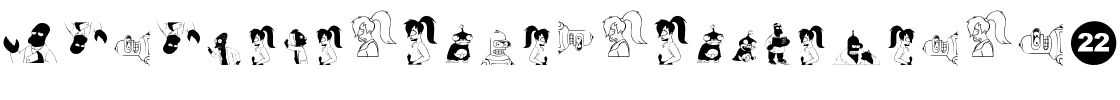 Futurama Alien Alphabet Two Regular.ttf