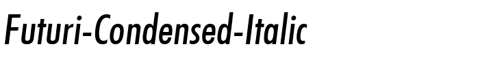 Futuri Condensed Italic.ttf