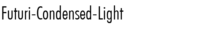 Futuri Condensed Light Regular.ttf