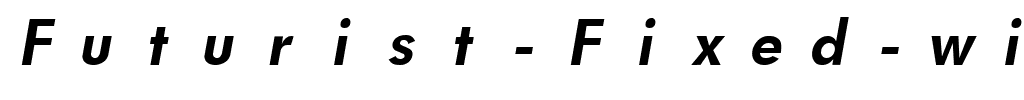 Futurist Fixed-width Bold Italic.ttf