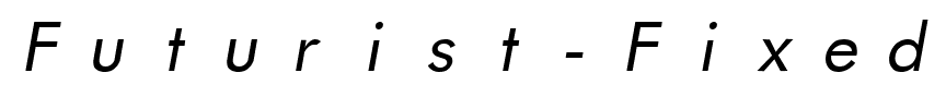 Futurist Fixed-width Italic.ttf