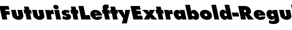 FuturistLeftyExtrabold Regular.ttf