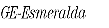 GE Esmeralda Regular.ttf