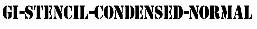 GI Stencil-Condensed  Normal.ttf