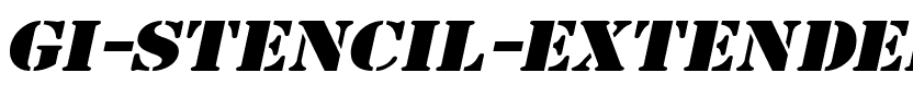 GI Stencil-Extended  Italic.ttf