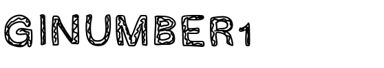 GINUMBER1 Medium.ttf
