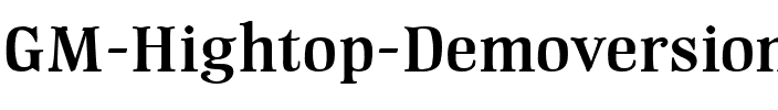GM Hightop Demoversion Regular.ttf