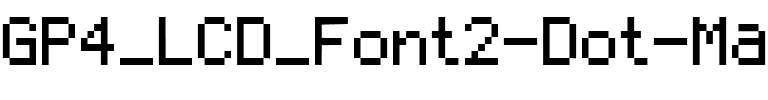 lcdfont Dot Matrix.ttf