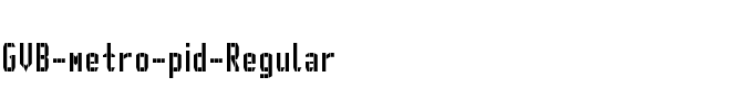 GVB metro pid Regular.ttf