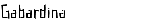 Gabardina Regular.otf