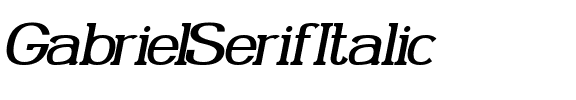 Gabriel Serif Italique.ttf
