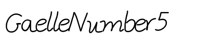 GaelleNumber5 Medium.ttf