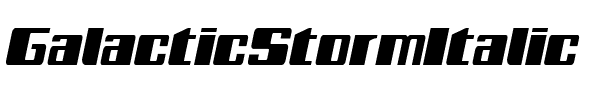 Galactic Storm Italic Italic.ttf