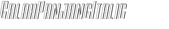 Galah Panjang Italic.ttf