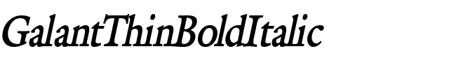 Galant Thin BoldItalic.ttf