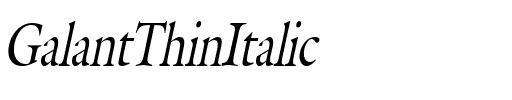 Galant Thin Italic.ttf