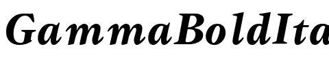 Gamma Bold Italic.ttf