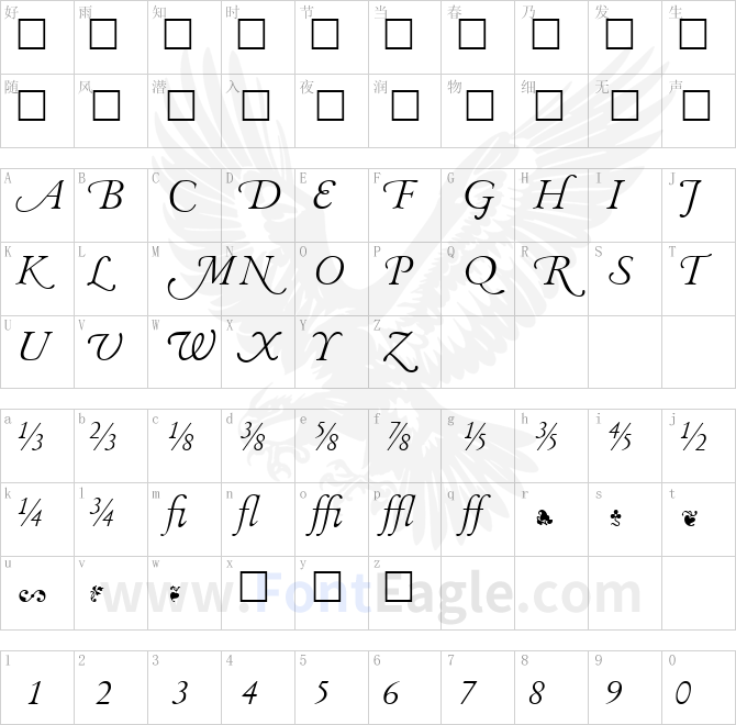 GaramandClassicExtrasLightItalic