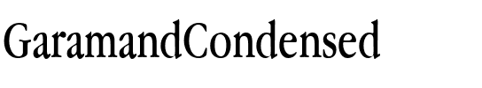 Garamand Condensed Regular.ttf