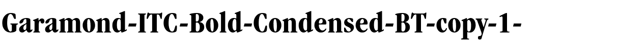 GarmdITC BkCn BT Bold.ttf