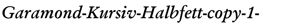 Garamond Kursiv Halbfett.ttf