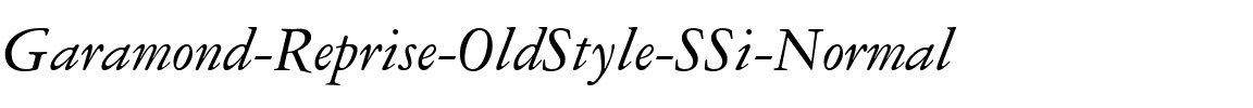 Garamond Reprise OldStyle SSi Normal.ttf