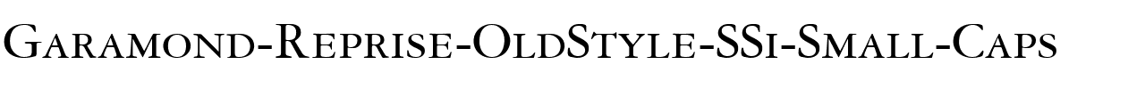 Garamond Reprise OldStyle SSi Small Caps .ttf