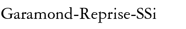 Garamond Reprise SSi Regular.ttf