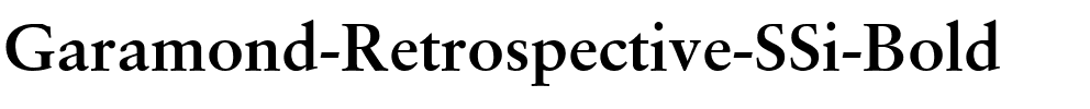 Garamond Retrospective SSi Bold.ttf