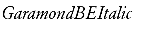 Garamond BE Italic.ttf