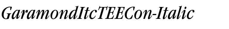 GaramondItcTEECon Italic.ttf