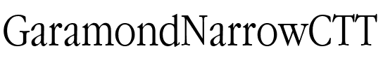 GaramondNarrowCTT Regular.ttf