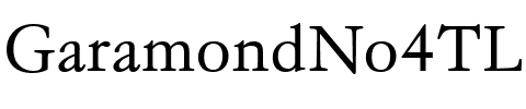 GaramondNo4TLig Regular.ttf